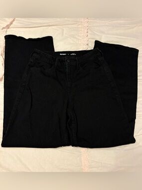 Old Navy Black High-Rise Women's Jeans - Wide Leg
